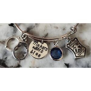 Policeman, Police Officer, LEO, Wife, Mom, Daughter, Girlfriend Charm Bracelet